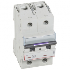 Выключатель автоматический двухполюсный DX3 40А C 50кА (3 мод) | 410152 | Legrand