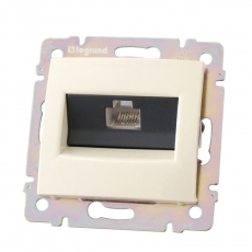 VALENA Розетка компьютерная RJ45х1 в рамку UTP слоновая кость