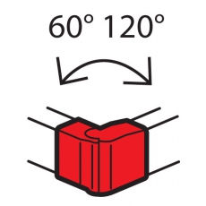 Внешний изменяемый угол - от 60° до 120° - для кабель-каналов Metra 100x50 | 638032 | Legrand
