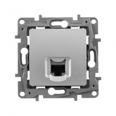 Etika Алюминий Розетка компьютерная RJ45, категория 5е UTP | 672441 | Legrand