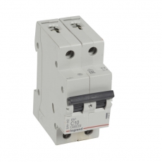 Выключатель автоматический двухполюсный RX3 4500 10А C 4,5кА | 419695 | Legrand