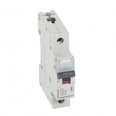 Выключатель автоматический однополюсный DX3 10000 63А C 16кА | 409120 | Legrand