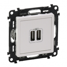 Valena LIFE DIY Белый Розетка 2-ая USB 240В/5В 1500мА | 753412 | Legrand