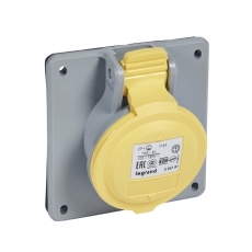 Встраиваемая наклонная розетка - P17 Tempra Pro - IP 44 - 100/130 В~ - 16 A - 2К+З | 555181 | Legrand
