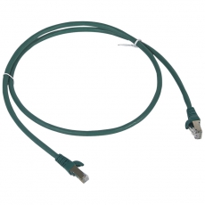 Коммутационный шнур RJ 45 - категория 6 - F/UTP - LSZH - экранированный - 1 м - зеленый | 051850 | Legrand