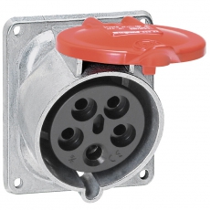 Встраиваемая розетка Hypra - IP 44 - 3К+Н+З - 32 А - металл | 052934 | Legrand