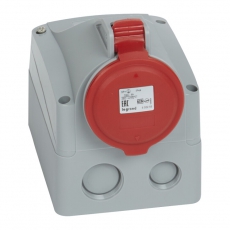 Розетка накладная - 32 А - 3К+З - 380 В - IP 44 | 090161 | Legrand