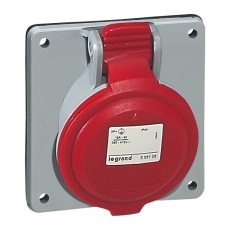Розетка встраиваемая IP44 3К+Н+З 380В 32А | 555289 | Legrand