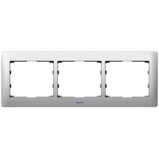 Galea Life Тертый Алюминий/Brushed Aluminium Рамка 3-я гориз | 771953 | Legrand