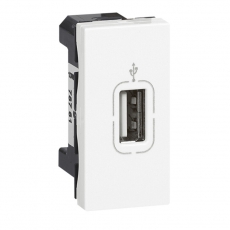 Розетка USB разъём - Программа Mosaic - 1 модуль - белая | 078761 | Legrand
