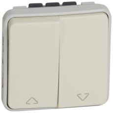 Plexo Белый Переключатель для жалюзи прямого управления IP55 | 069629 | Legrand