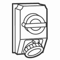 Комбинированный щиток с переключателем Hypra - IP 66/67-55 - 3К+З - 32 А - пластик | 059264 | Legrand