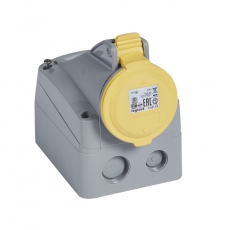 Розетка накладная - P17 Tempra Pro - IP 44 - 100/130 В~ - 16 A - 3К+З | 555152 | Legrand