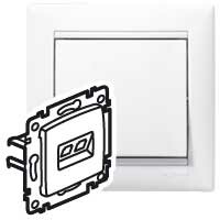 Valena Белый Розетка комп(RJ45) 2-ая 5кат.крепление винт(без лапок) | 774239 | Legrand