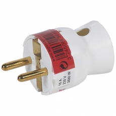 Вилка 2К+З 16А белая | 050188 | Legrand