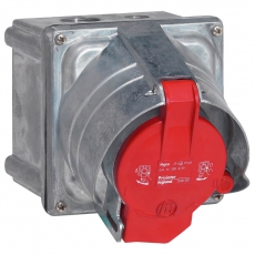 Встраиваемая розетка Hypra Prisinter - IP 44/55 - 3К+З - 63 А - металл | 053800 | Legrand