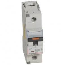 Выключатель автоматический однополюсный DX3 100А D 25кА (1,5 мод) | 409815 | Legrand