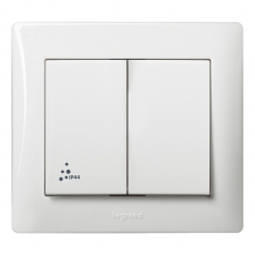 Galea Life Белый Выключатель 2-клав., IP44 | 771021 | Legrand