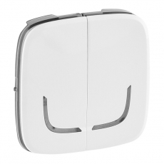 Valena ALLURE Белый MyHome Play Zigbee Накладка выключателя-радиоприемника 2-канального | 754775 | Legrand