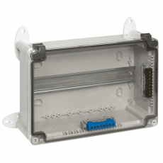 Коробка промышленная пластиковая - IP55 - IK07 - RAL 7035 - 130x75x74 мм - прозрачная крышка | 035901 | Legrand