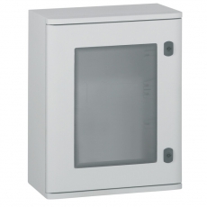 Щит Marina из полиэстера со стеклянной дверью - IP 66 - IK 10 - RAL 7035 - 500x400x206 мм | 036272 | Legrand