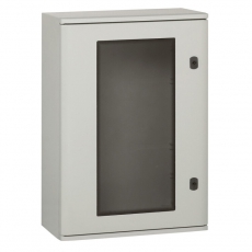 Щит Marina из полиэстера со стеклянной дверью - IP 66 - IK 10 - RAL 7035 - 610x400x257 мм | 036275 | Legrand