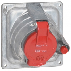 Встраиваемая розетка Hypra Prisinter - IP 44/55 - 3К+Н+З - 32 А - металл | 052914 | Legrand