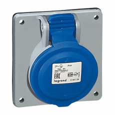 Встраиваемая наклонная розетка - P17 Tempra Pro - IP 44 - 200/250 В~ - 16 A - 3К+Н+З | 555186 | Legrand