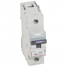Выключатель автоматический однополюсный DX3 63А D 50кА (1,5 мод) | 410193 | Legrand