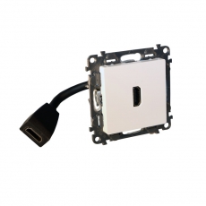Valena LIFE. Розетка HDMI С лицевой панелью. Цвет Белый | 753175 | Legrand