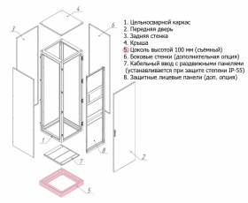 Цоколь Метэл-1 100х480х650мм | 39.146 | МЕТЭЛ