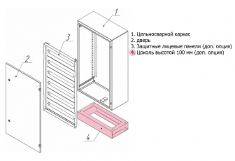 Цоколь Метэл-3 100х570х285мм | 41.163 | МЕТЭЛ