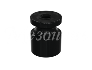 Изолятор пластиковый для наружного монтажа витой электропроводки, D20х24мм, цвет - черный, серия УСАДЬБА, ТМ МЕЗОНИНЪ(100 шт /уп)
