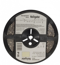 Лента светодиодная NLS-5050WW60-14,4-IP65-12V R5 14,4Вт 12В 2700К IP65 5м | 71427 | Navigator