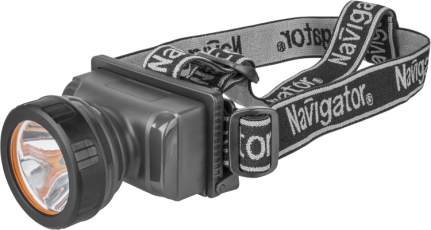 Фонарь налобный NPT-H10-ACCU 1LEDx2Вт 2 реж акк.3.7В, 1,8Ач | 61284 | Navigator