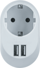 Адаптер 61 454 NAD-USB01-1E-C-WH с/з 1 гн. USB3.4A |61454 |Navigator