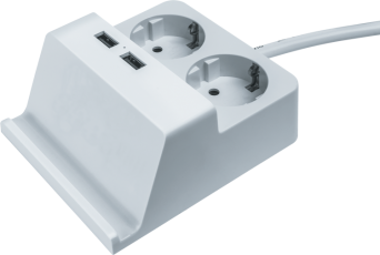 Удлинитель 61 457 NPE-USB03-02-150-E-3X1с/з 2 гн.1.5м USB2.1A |61457 |Navigator