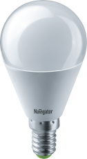 Лампа светодиодная LED 8,5Вт Е14 230В 6500К NLL-G45-8.5-230-6.5K-E14 шарик матовый | 61335 | Navigator