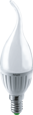 Лампа светодиодная LED 5Вт Е14 230В 4000К NLL-P-FC37-5-230-4K-E14-FR свеча на ветру матовая | 61026 | Navigator