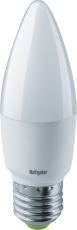 Лампа светодиодная LED 8,5Вт Е27 230В 2700К NLL-C37-8.5-230-2.7K-E27-FR свеча матовая | 61327 | Navigator