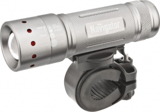 Фонарь велосипедный NPT-B01-3AAA 2 крепл. CREE 1LEDх5Вт, фокус, блист. | 94964 | Navigator