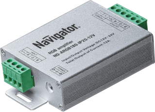 Усилитель сигнала для светодиодной ленты LED ND-ARGB180-IP20-12V 180/360Вт 12/24В IP20 | 71494 | Navigator
