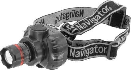 Фонарь налобный NPT-H03-3AAA 3 реж.,фокус, 1LEDx1Вт, блист. | 94950 | Navigator