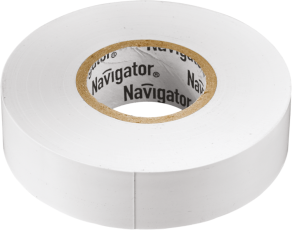 Изолента NIT-A19-20/WH белая | 71109 | Navigator