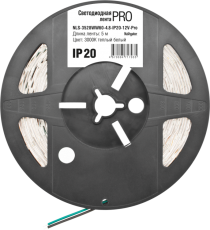 Лента светодиодная NLS-3528WW60-4,8-IP20-12V-Pro R5 4,8Вт 12В 3000К IP20 5м | 71703 | Navigator