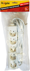 Удлинитель 94 187 NPE-S-05-500-E-3x1 с/з 5 гн. 5м |94187 |Navigator