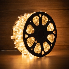 Гирлянда «LED Клип-лайт» 12 V, прозрачный ПВХ, 150 мм, цвет диодов теплый белый | 325-156 | NEON-NIGHT