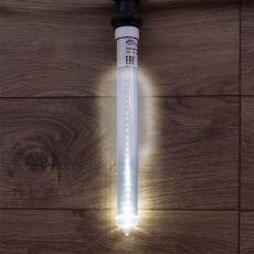 Сосулька светодиодная 30 см, 220V, e27, двухсторонняя, 24х2 диодов, цвет диодов белый | 256-161 | NEON-NIGHT