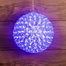 Шар светодиодный 220V, диаметр 20 см, 200 светодиодов, цвет синий | 501-607 | NEON-NIGHT