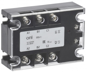 Реле твердотельное OSS-1 25А 380В AC 3-32В DC ONI | OSS-1-3-25-B | ONI